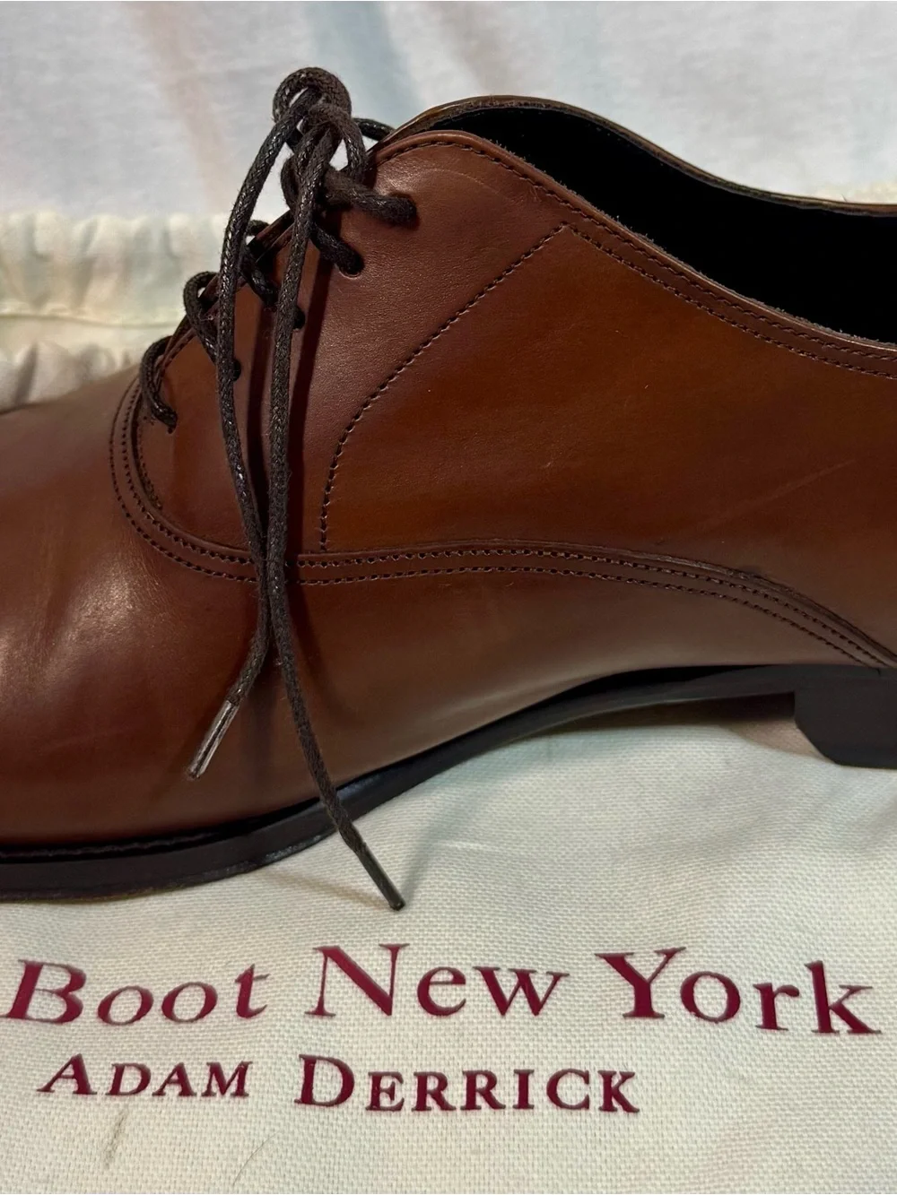 To Boot New York Brown Leather Plain-Toe Derby